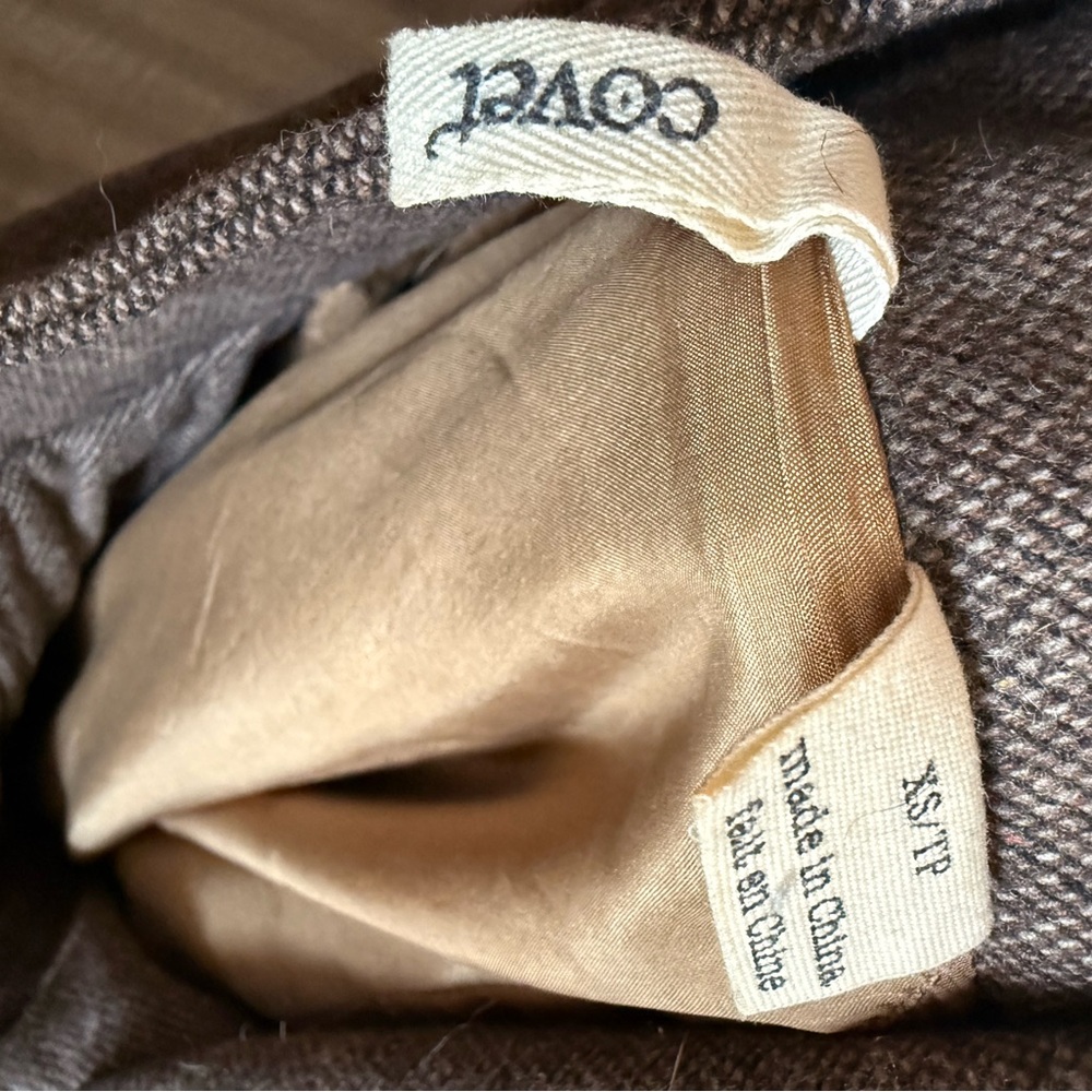 Stylish Brown and Black Bomber Jacket - Picture 4 of 4